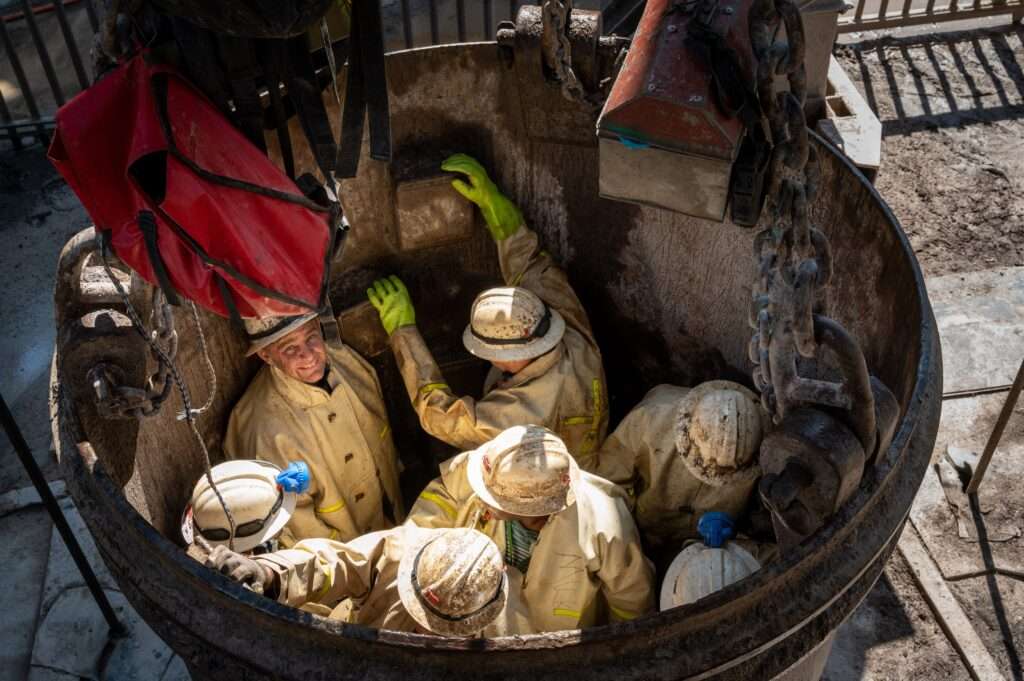 PMC took a deliberate decision to prioritise safety in the sinking of the ventilation shaft.
