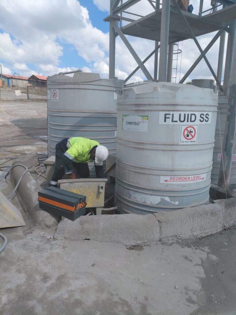 Regular site inspections by Chryso Southern Africa help ensure admixture systems continue to operate reliably, efficiently and at optimum performance.