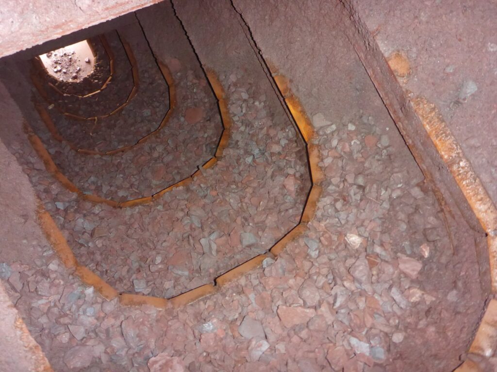 Weba Chute Systems incorporates replaceable wear lips to protect the transfer chute shell from abrasion, extending service life while simplifying maintenance.